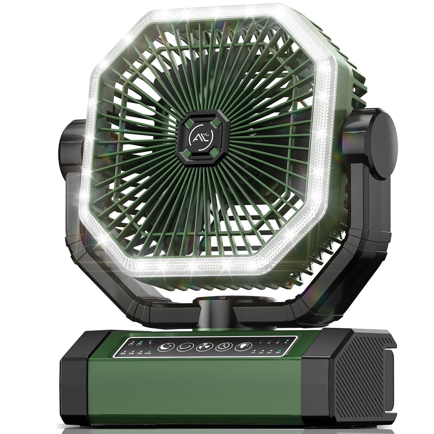  Battery-Powered Portable Fan 24000mAh with Remote & LED for Desk/Camping
| 4 Speed Strong Airflow Portable Fan 24000mAh
